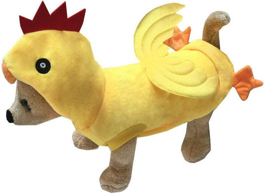 Dog Chicken Costume Pet Halloween Christmas Cosplay Costumes Funny Puppy Cat Winter Coat Hoodie Outfits Sweater Clothes