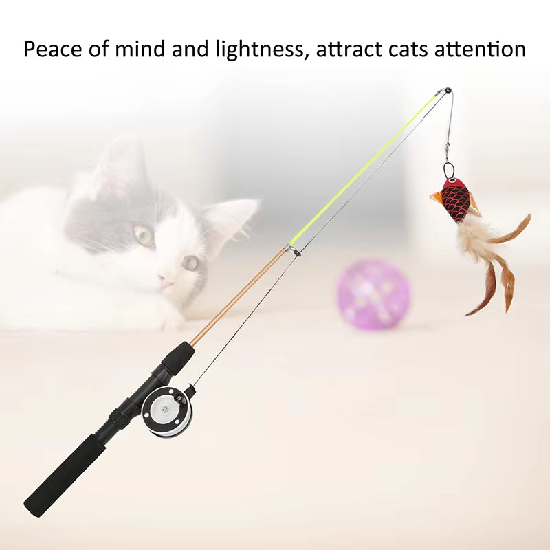 Retractable Cat Fishing Toy