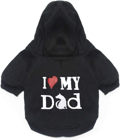 Small Dog Clothes Dog Hoodies Winter Dog Sweater Soft Thickening Black Puppy Sweater for Small Medium Dogs Boy 2Pack